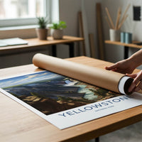 Yellowstone National Park Poster - Wyoming Wall Art - Grand Canyon Falls Home Art