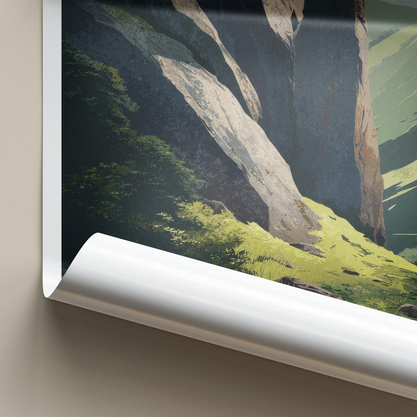 Yewbarrow Poster - England Travel Art - Rugged Mountain Landscape Wall Decor