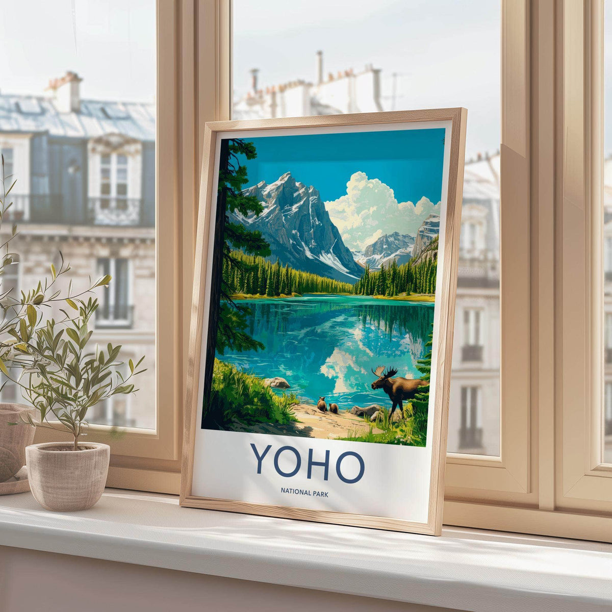 Yoho National Park Poster - Scenic Lake Artwork & Canadian Rockies