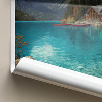 Yoho Poster - Canada Travel Art - Turquoise Lake Lodge Home Decor