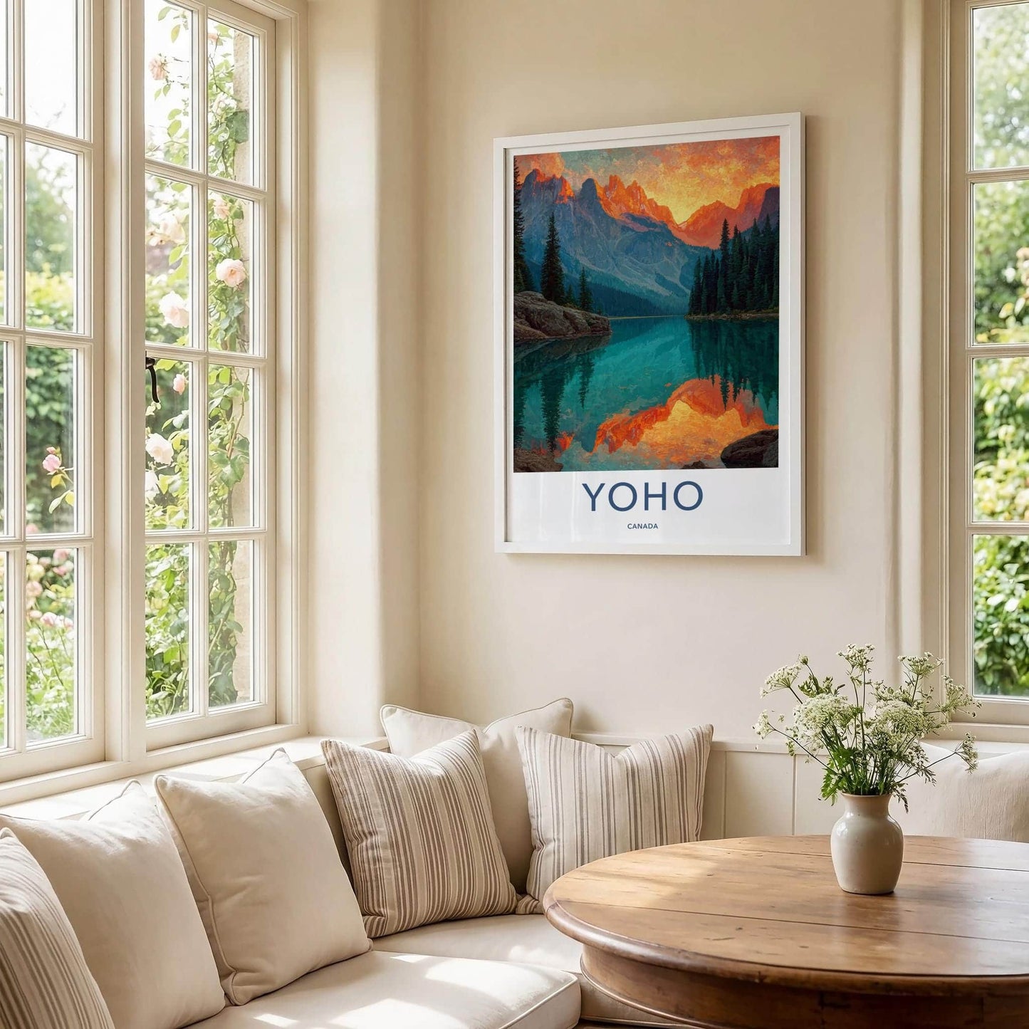 Yoho Poster - Canada Wall Art - Vibrant Alpine Reflection Home Decor