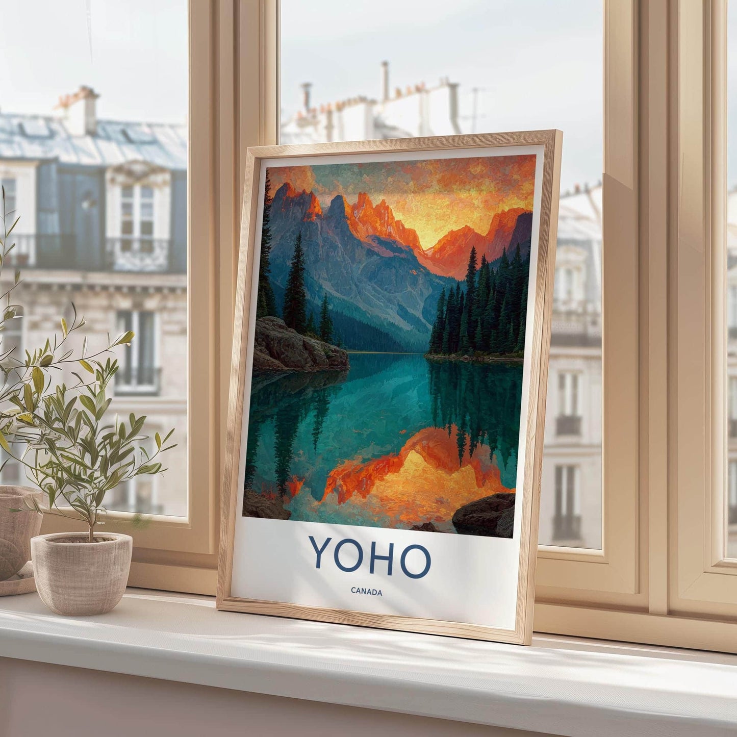Yoho Poster - Canada Wall Art - Vibrant Alpine Reflection Home Decor