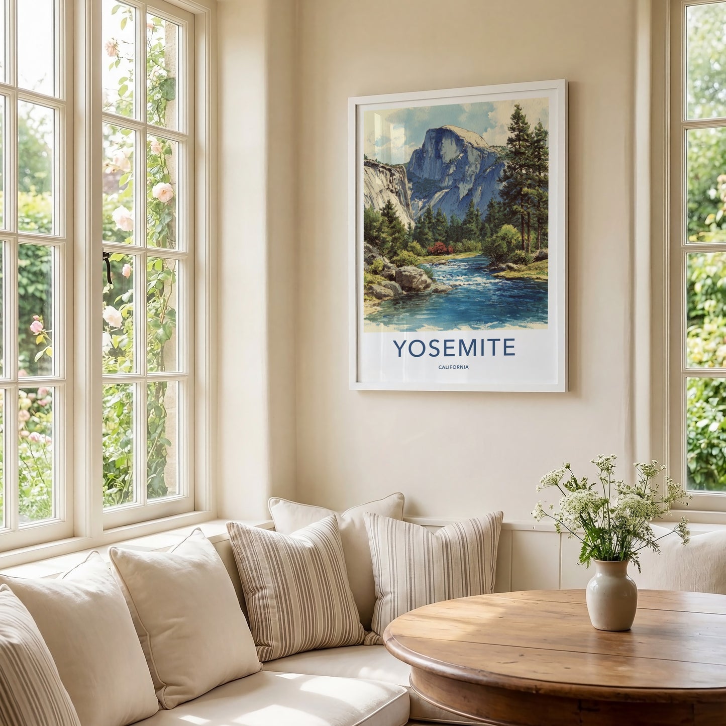 Yosemite Poster - California Wall Art - Half Dome River Wall Art