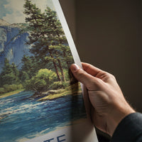 Yosemite Poster - California Wall Art - Half Dome River Wall Art