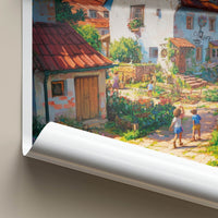 Zabin Poster - Poland Wall Art - Charming Village Pathway Gallery Art