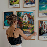 Zabin Poster - Poland Wall Art - Charming Village Pathway Gallery Art