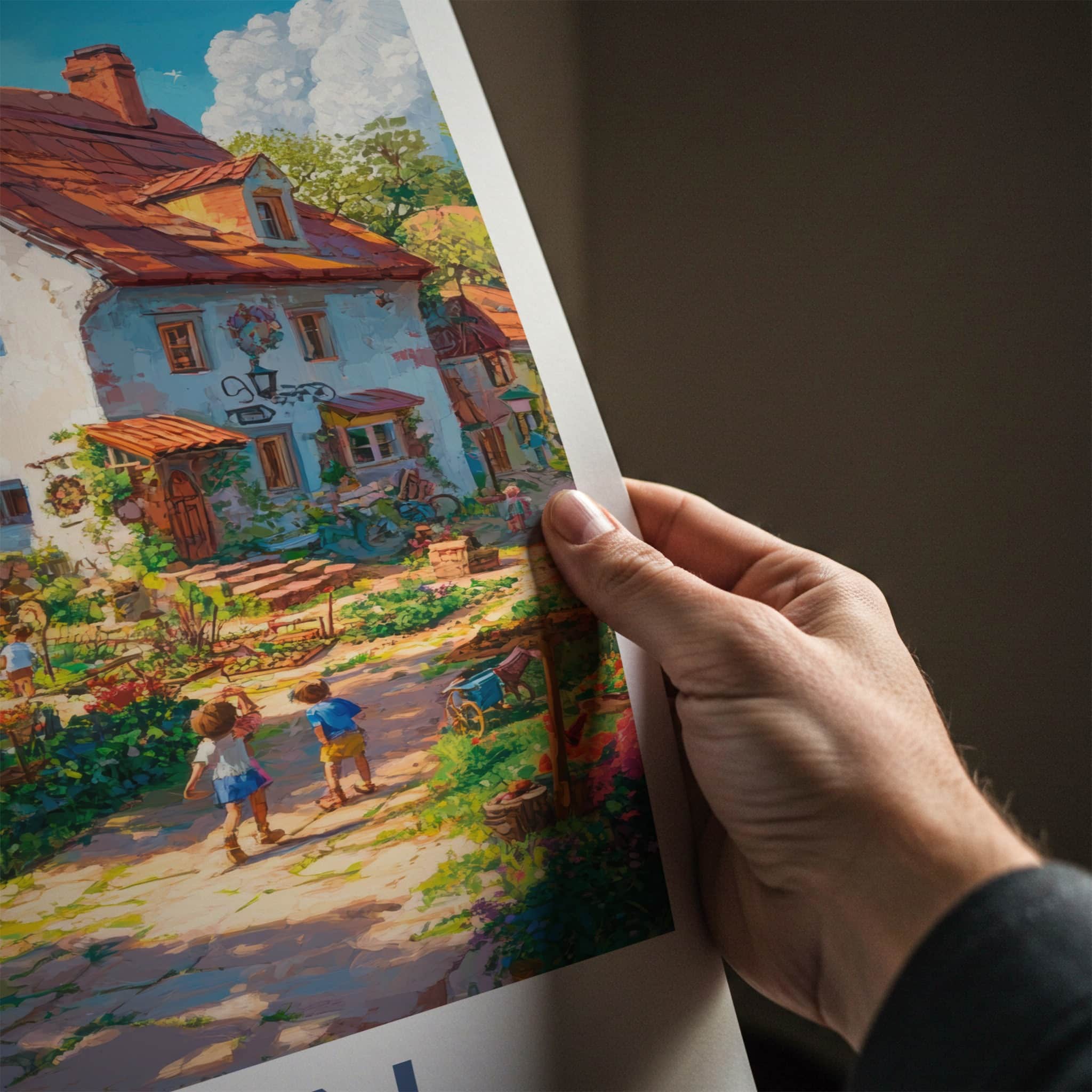 Zabin Poster - Poland Wall Art - Charming Village Pathway Gallery Art