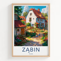 Zabin Poster - Poland Wall Art - Charming Village Pathway Gallery Art