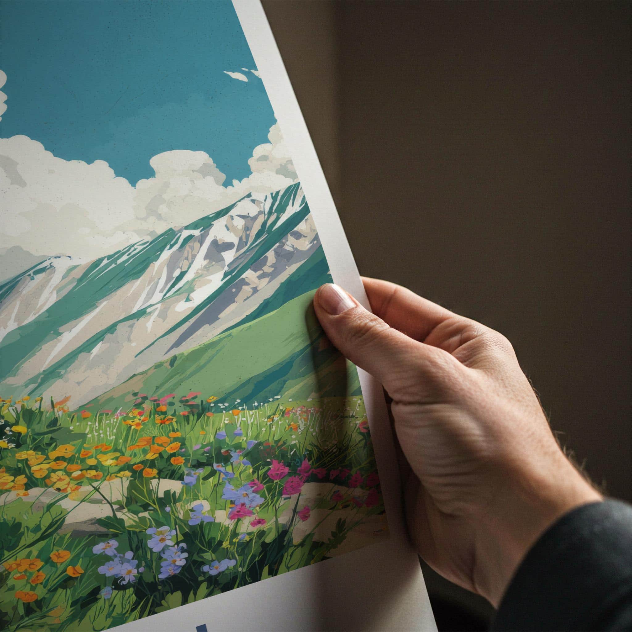 Zabul Poster - Afghanistan Travel Art - Vibrant Mountain Landscape Home Decor
