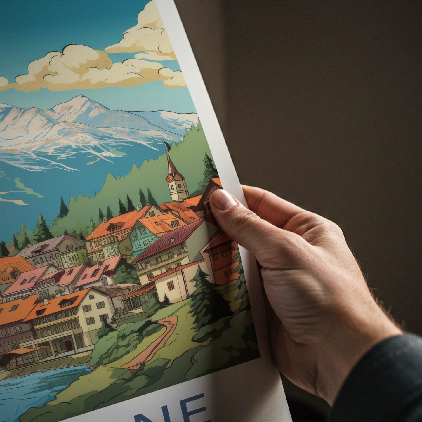 Zakopane Poster - Poland Travel Art - Alpine Village Scene Home Decor