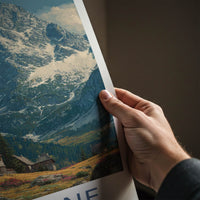 Zakopane Poster - Poland Travel Art - Snowy Peaks Village Home Decor