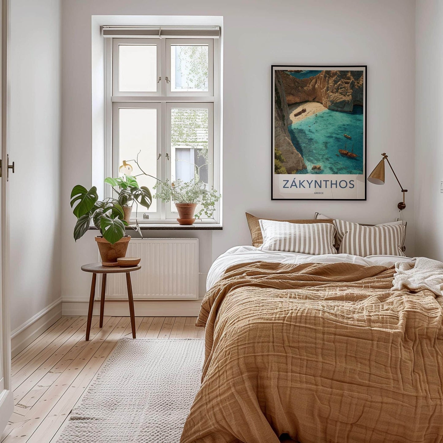 Zakynthos Poster - Greece Travel Art - Navagio Shipwreck Beach Wall Decor