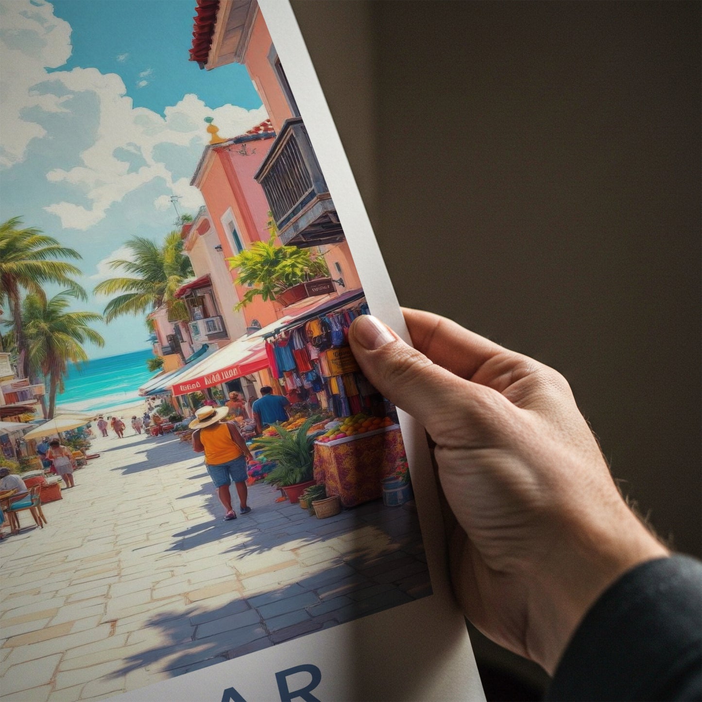 Zanzibar Poster - Tanzania Travel Print - Vibrant Island Marketplace Home Decor