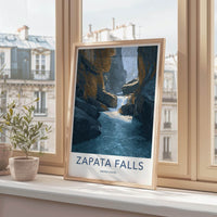 Zapata Falls Poster - Colorado Wall Art - Canyon Rocky Waterfall Home Decor