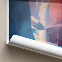 Zapata Falls Poster - Colorado Wall Art - Colorful Canyon Falls Home Decor