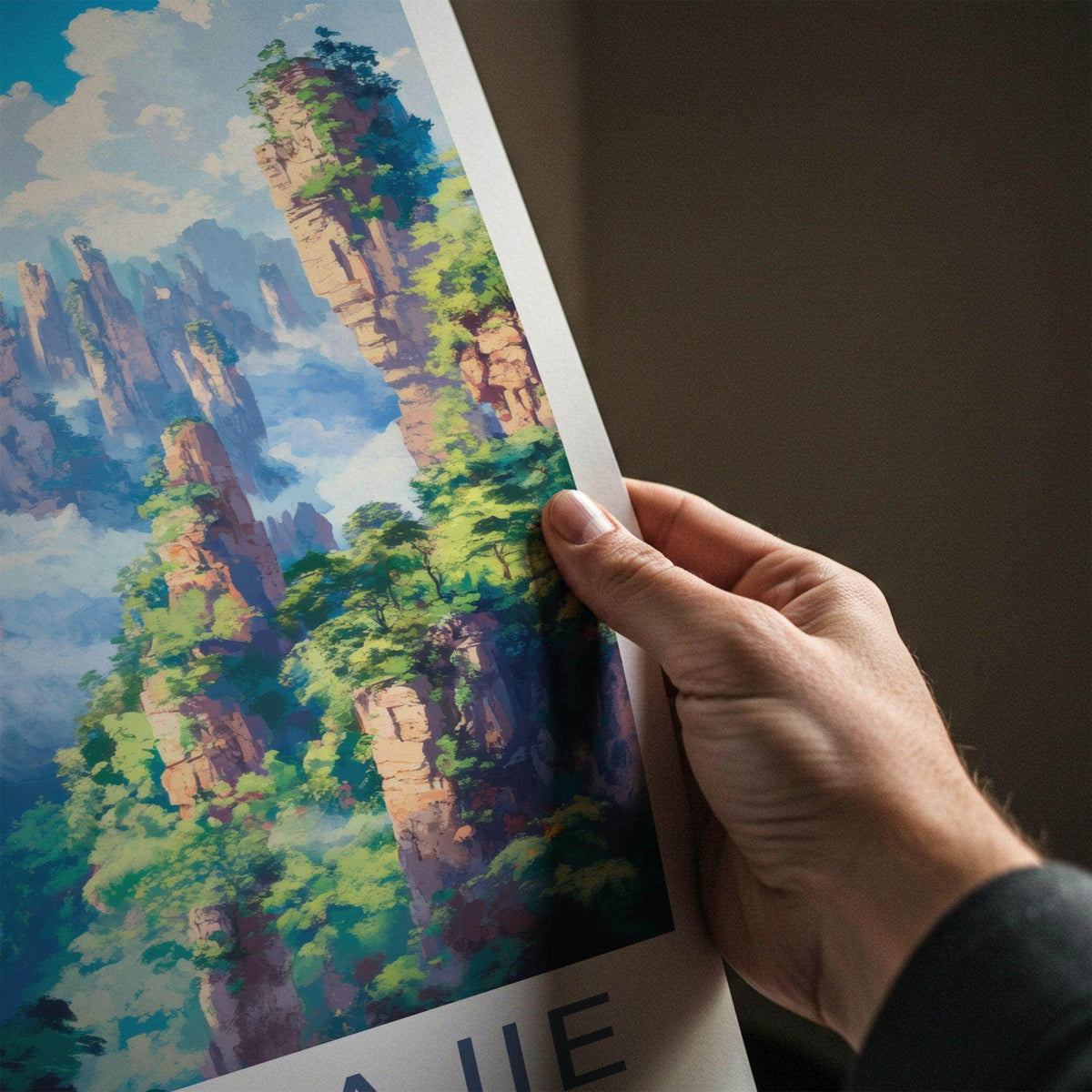 Zhangjiajie National Park Poster - Scenic Mountain Art With Sandstone