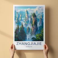 Zhangjiajie Poster - UNESCO Heritage Wall Decor With Sandstone