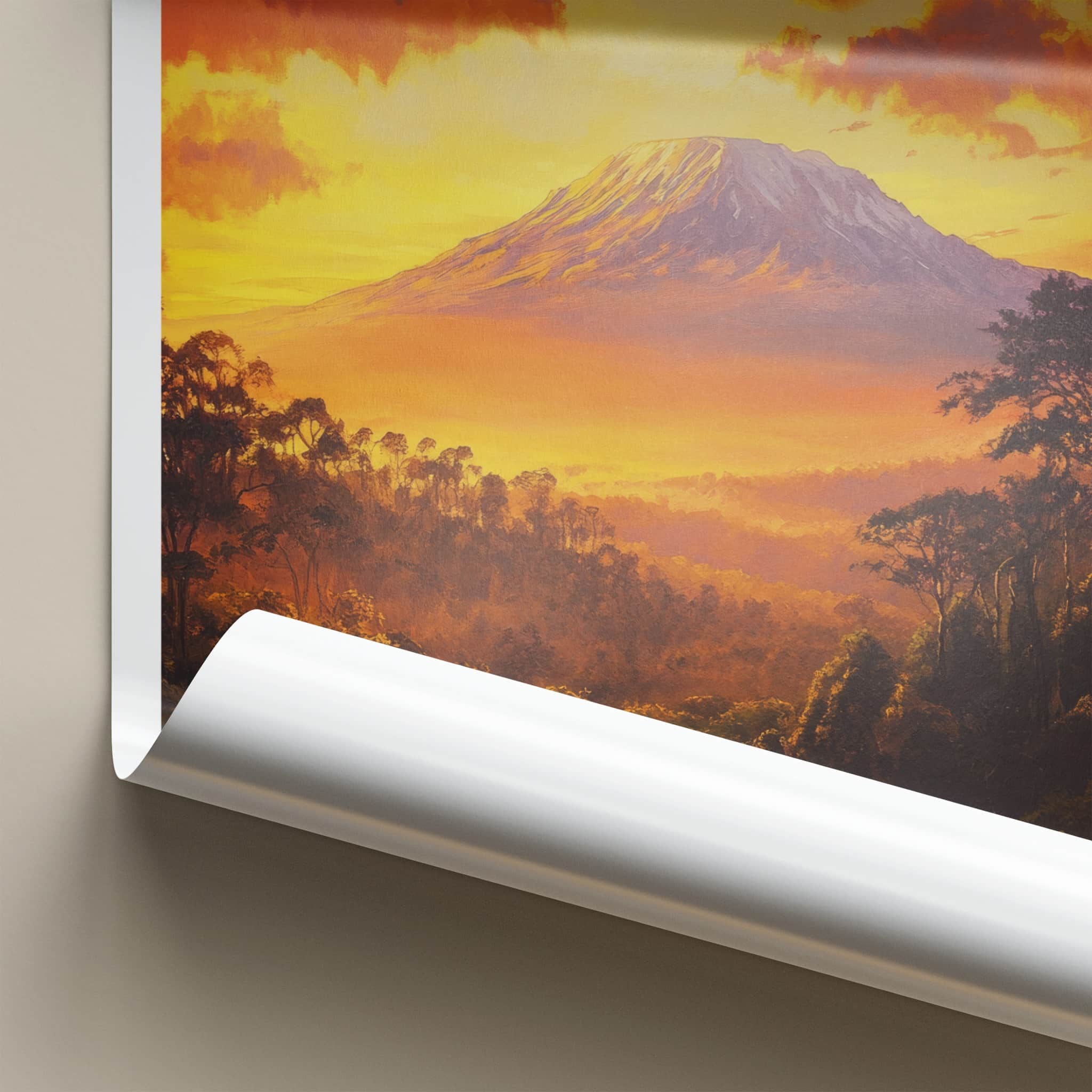 Zimbabwe Poster - Zimbabwe Travel Art - Vibrant Mountain Sunset Home Decor