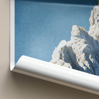 Zugspitze Poster - Germany Travel Art - Mountain Peak Cross Wall Decor