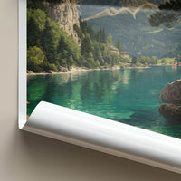 Zugspitze Poster - Germany Travel Print - Alpine Lake Reflections Home Decor